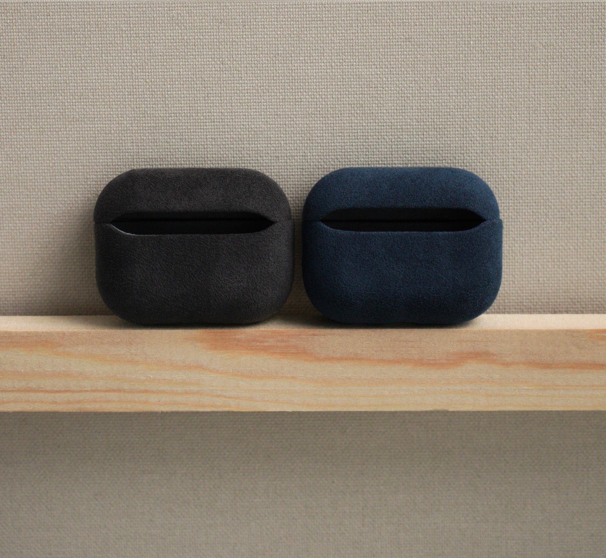 Cantaracase Alcantara AirPods case colour pair